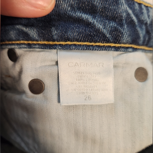 CarMar Los Angeles Distressed High Rise Denim Jeans - Picture 2 of 7